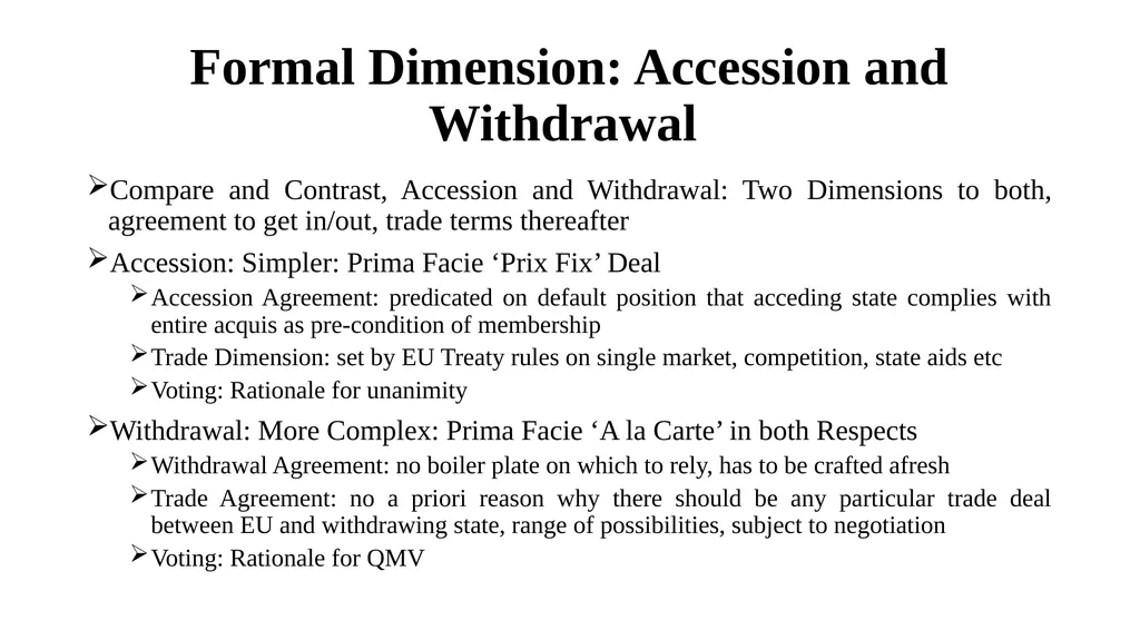 Membership: Formal and Substantive Dimensions Paul - slide 6 of 22