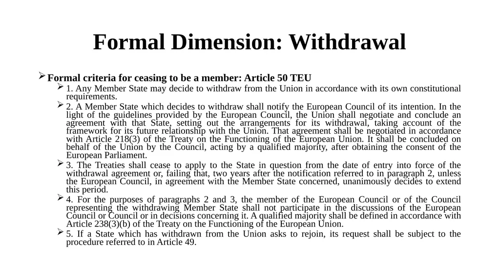 Membership: Formal and Substantive Dimensions Paul - slide 4 of 22
