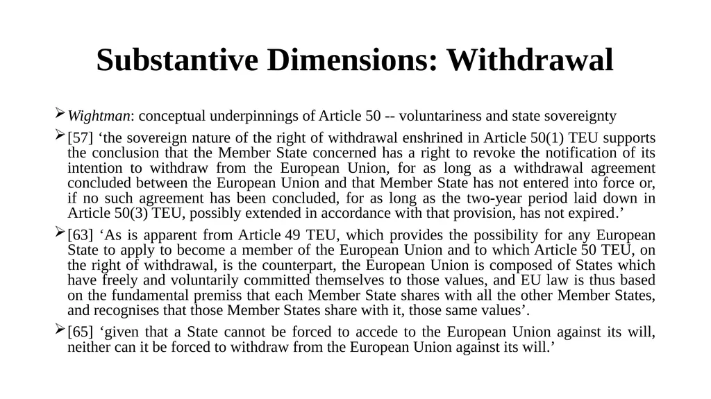 Membership: Formal and Substantive Dimensions Paul - slide 21 of 22