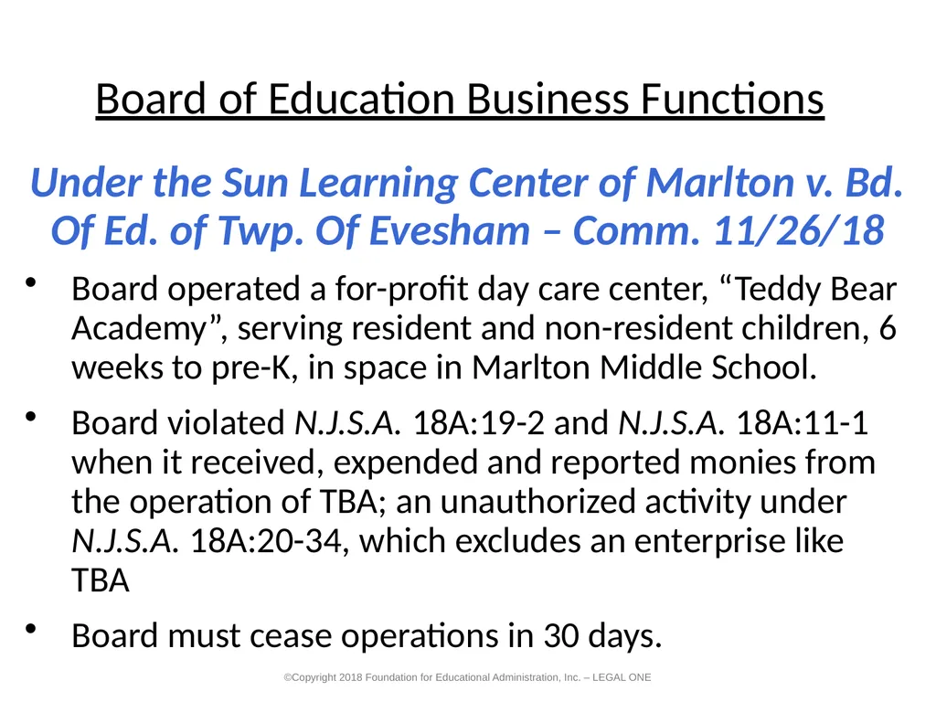 2019 NJASBO Academy Program Legislative and Case - slide 73 of 107