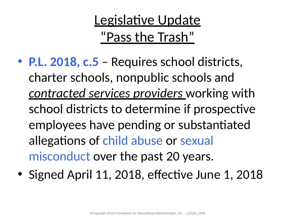 2019 NJASBO Academy Program Legislative and Case - slide 9 of 107