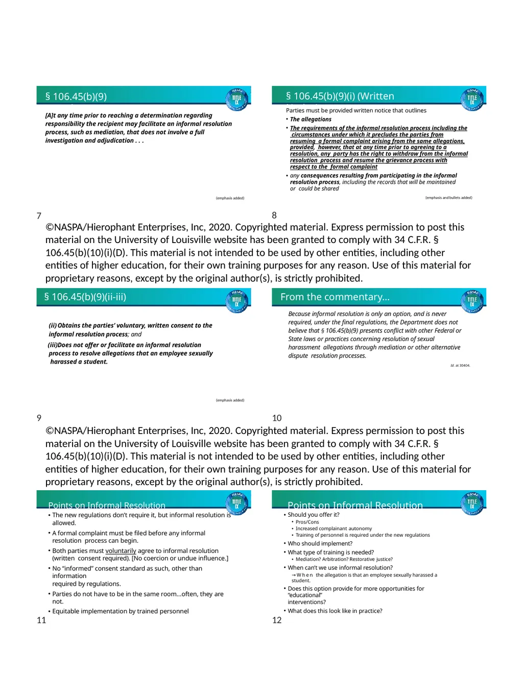 TRAINING MATERIALS Facilitating Fair and Effective - slide 2 of 24