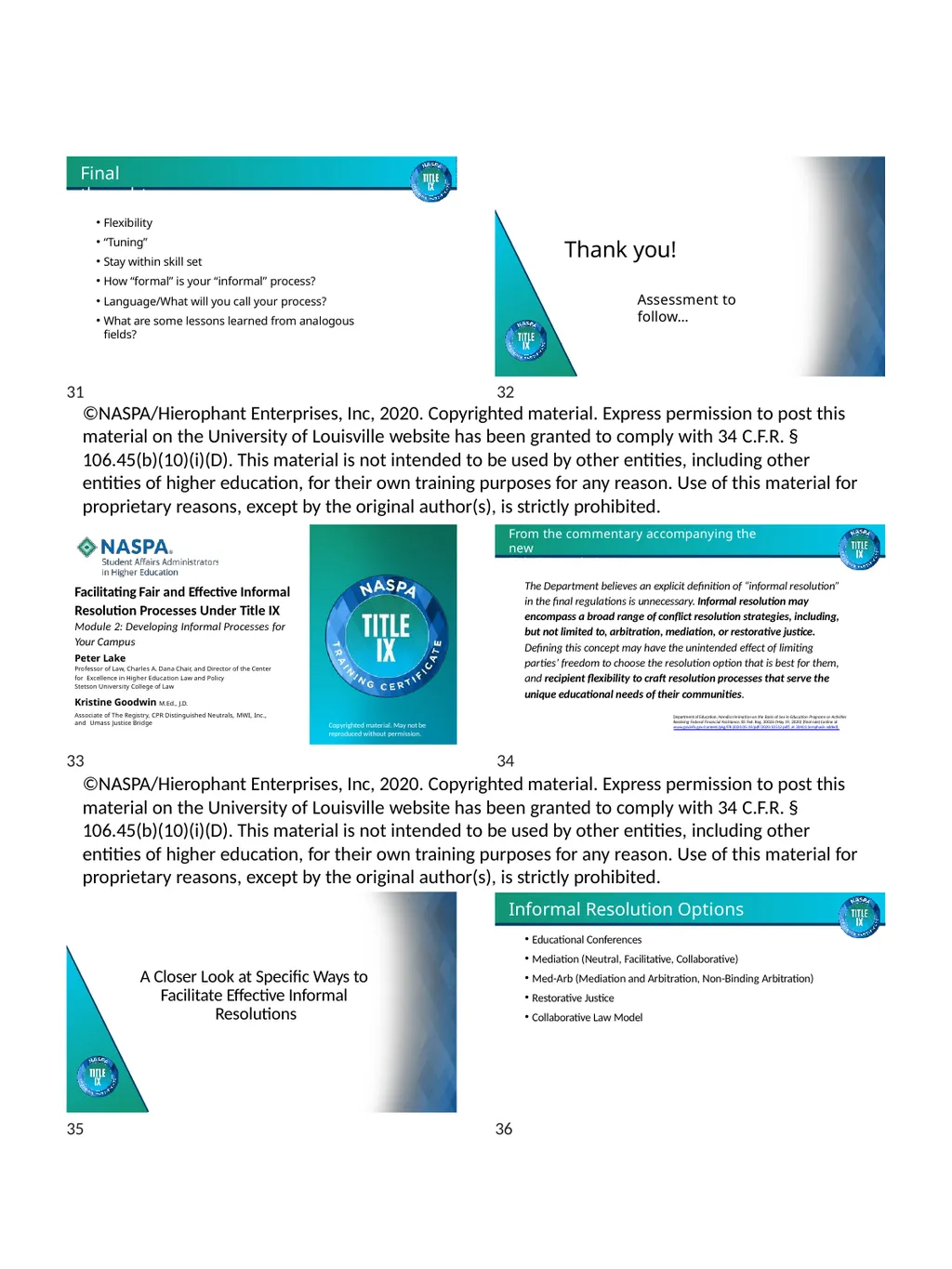TRAINING MATERIALS Facilitating Fair and Effective - slide 6 of 24