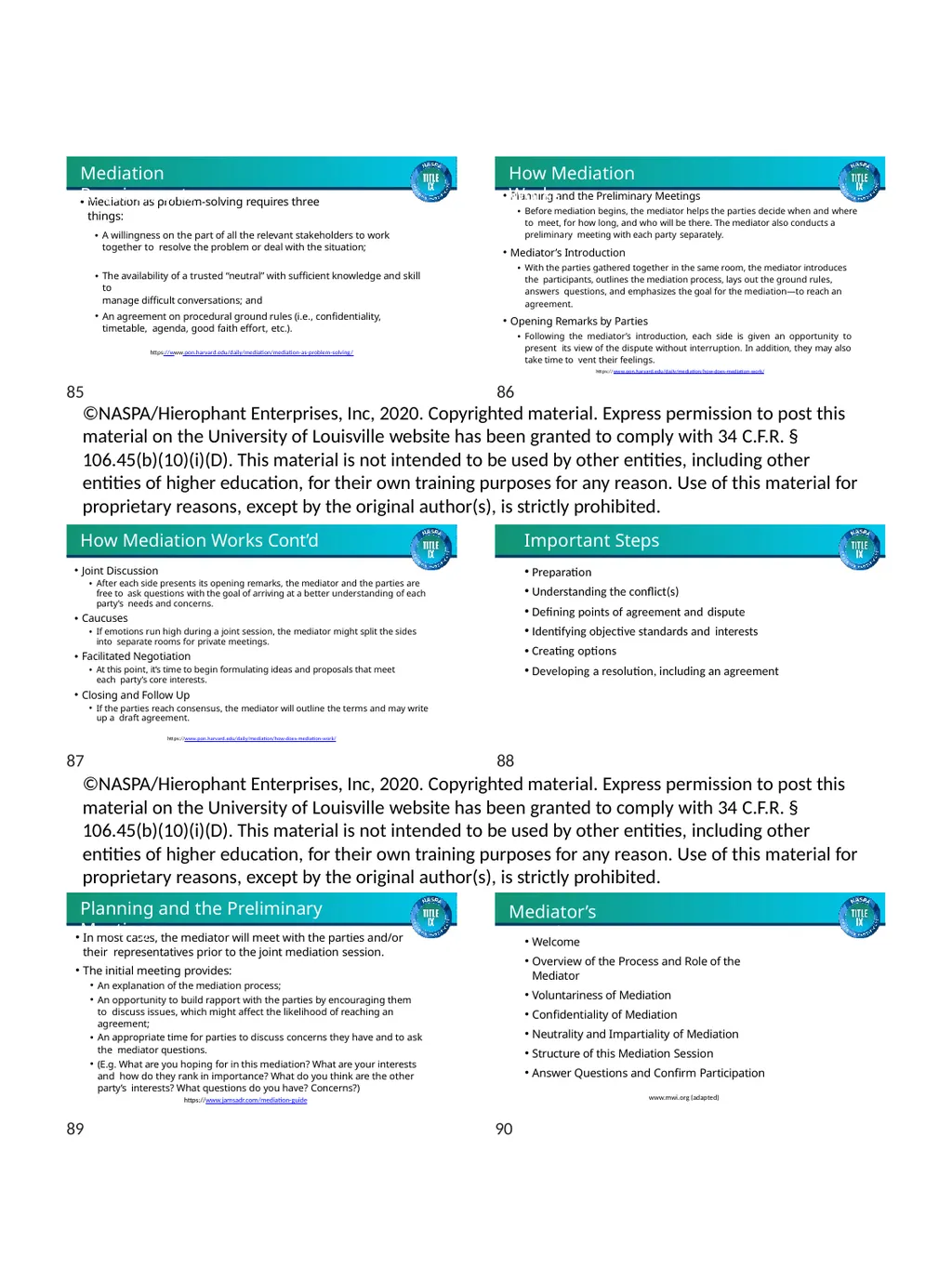 TRAINING MATERIALS Facilitating Fair and Effective - slide 15 of 24