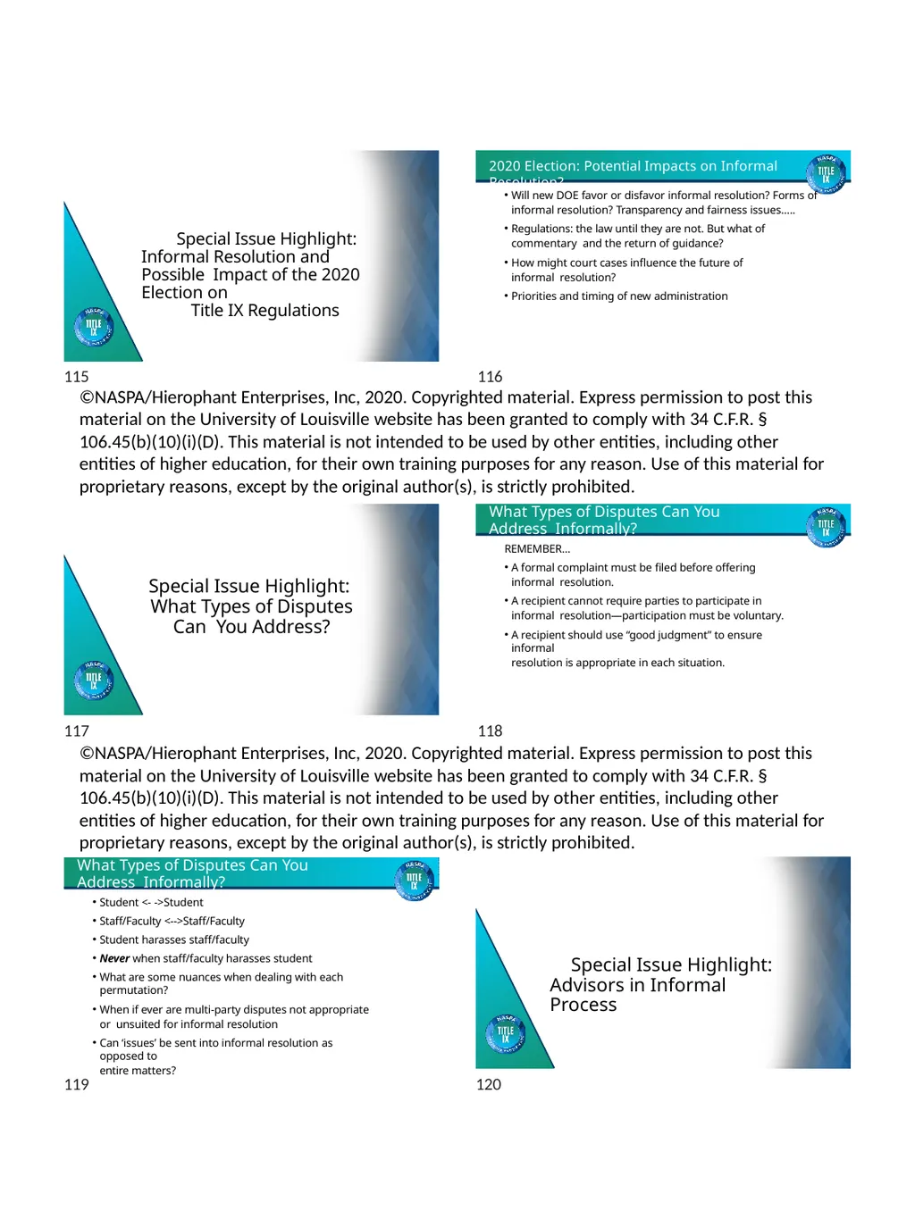 TRAINING MATERIALS Facilitating Fair and Effective - slide 20 of 24
