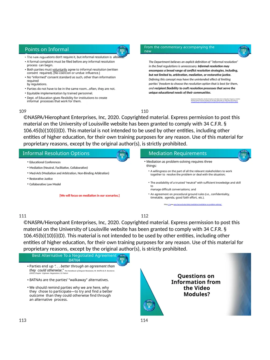 TRAINING MATERIALS Facilitating Fair and Effective - slide 19 of 24