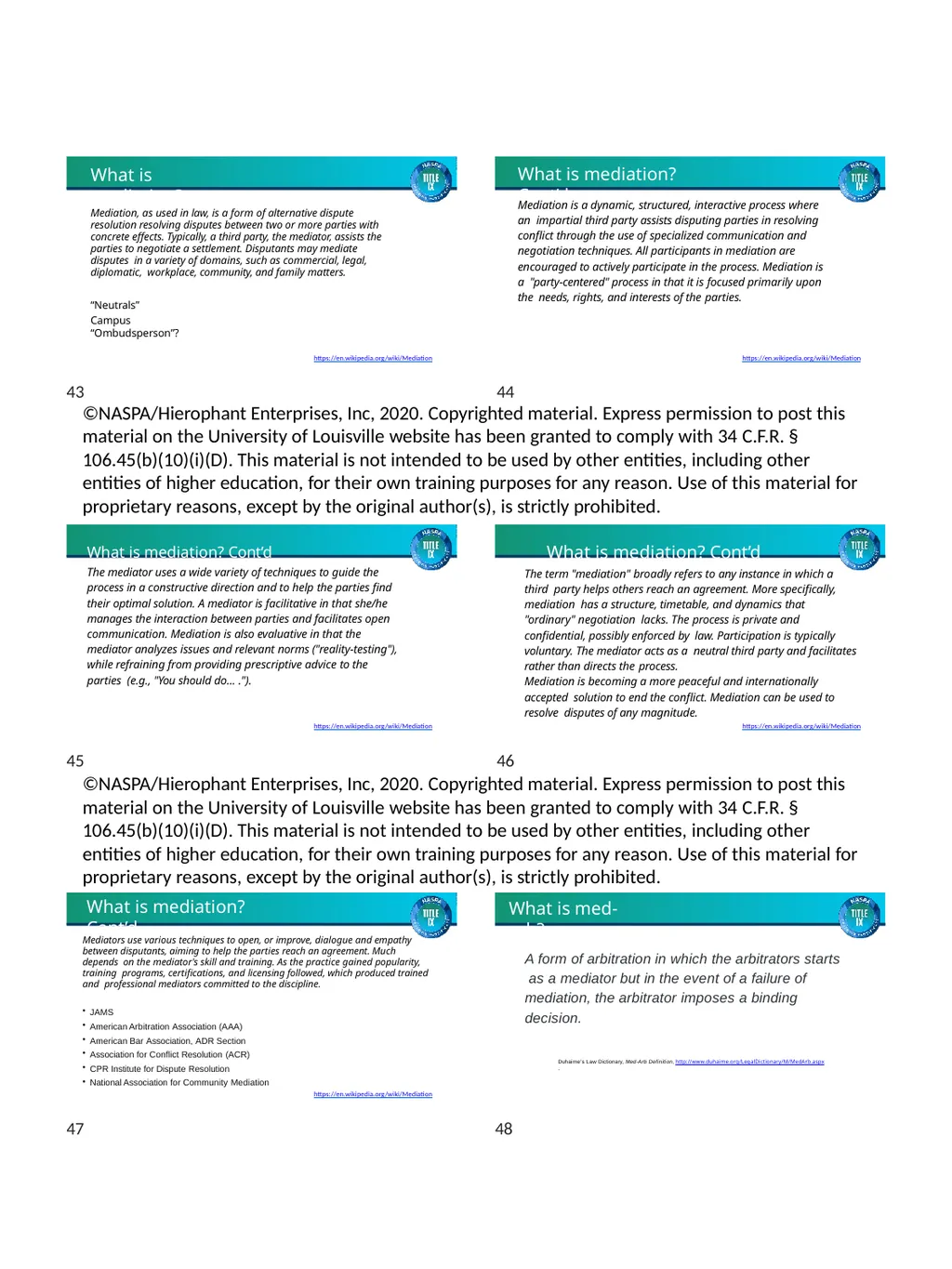 TRAINING MATERIALS Facilitating Fair and Effective - slide 8 of 24
