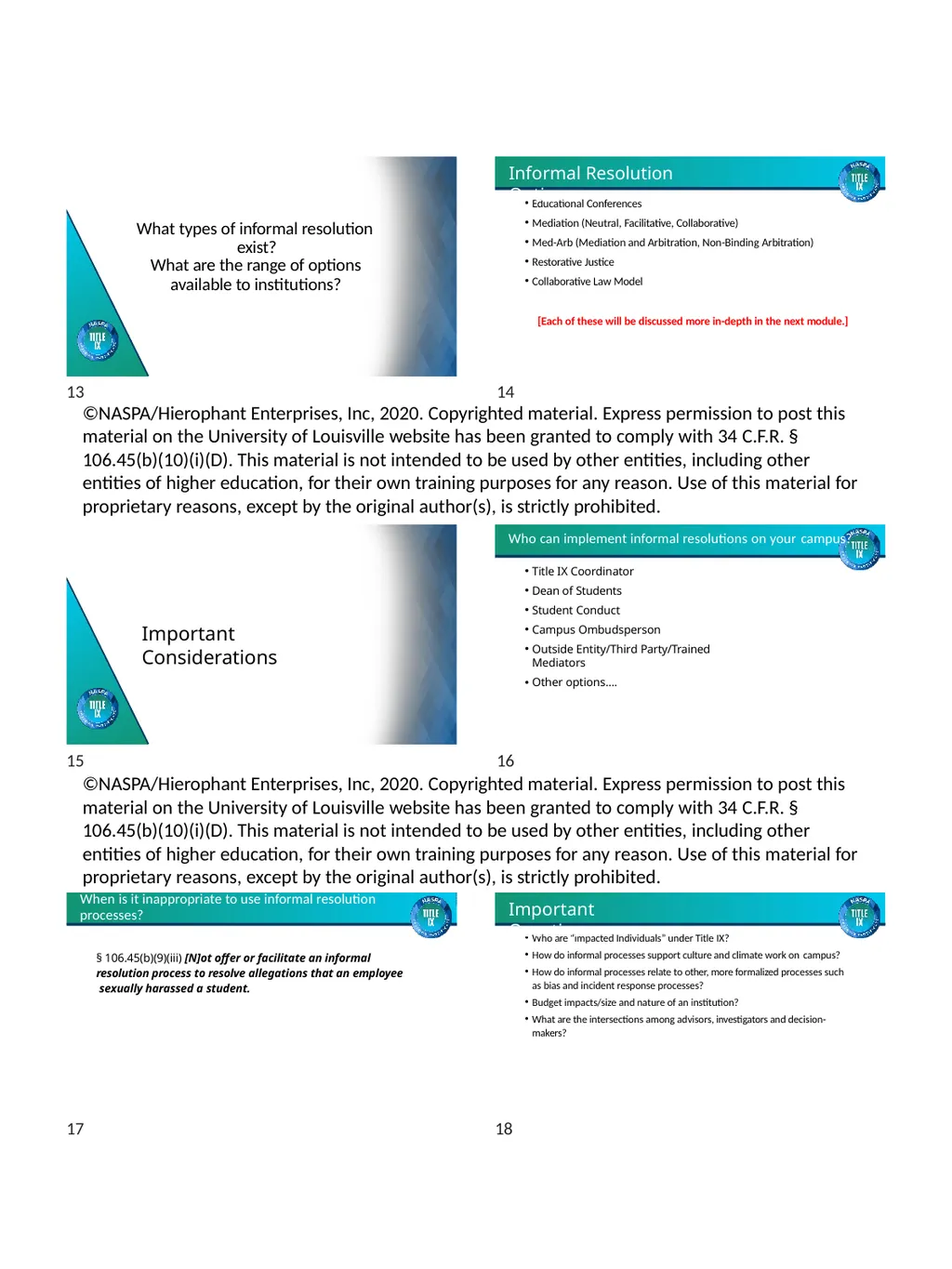 TRAINING MATERIALS Facilitating Fair and Effective - slide 3 of 24