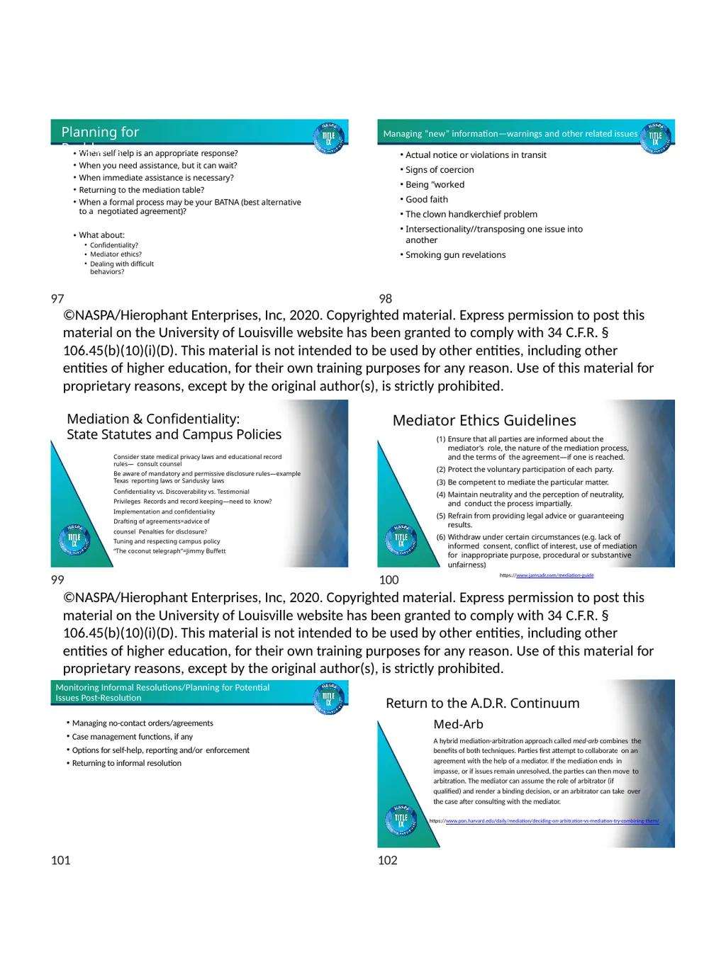 TRAINING MATERIALS Facilitating Fair and Effective - slide 17 of 24