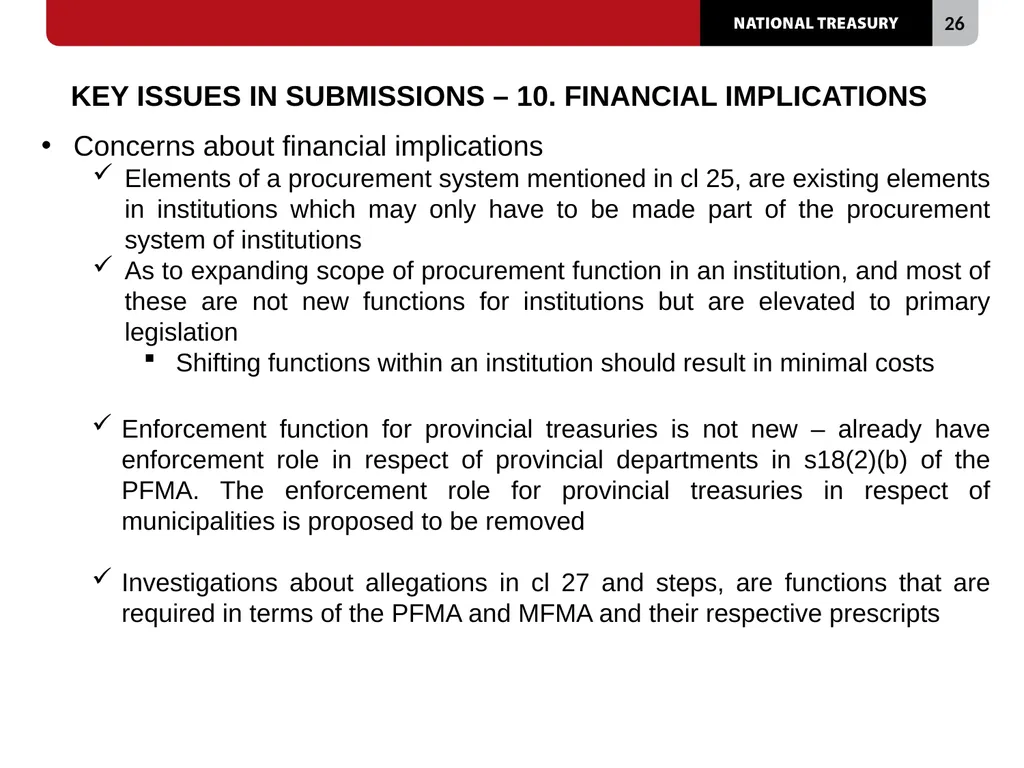 PUBLIC PROCUREMENT BILL [B 18B-2023] PRESENTED BY: - slide 26 of 29