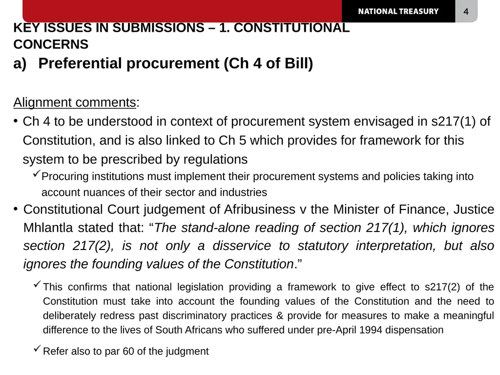 PUBLIC PROCUREMENT BILL [B 18B-2023] PRESENTED BY: - slide 4 of 29