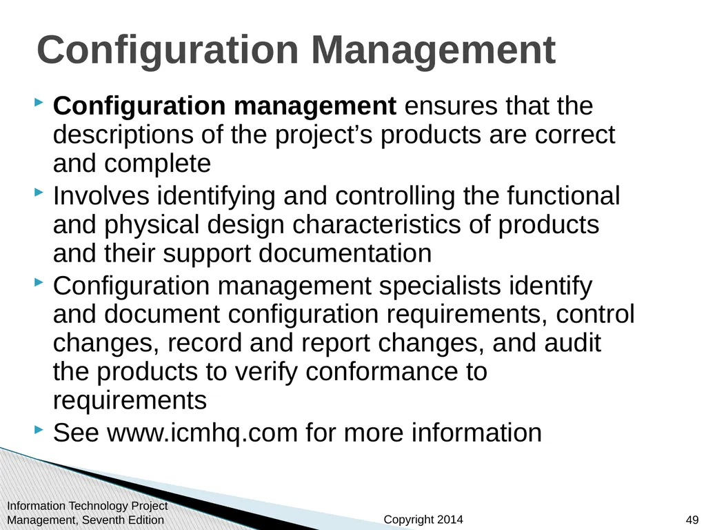 Chapter 4: Project Integration Management - slide 49 of 54