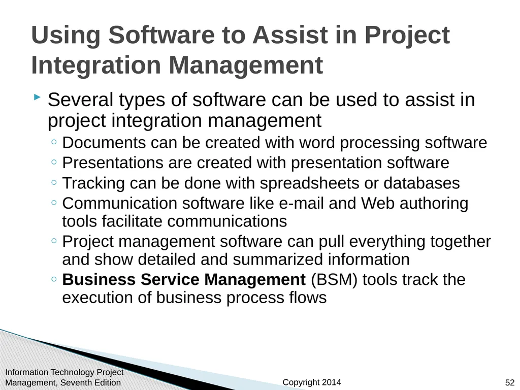 Chapter 4: Project Integration Management - slide 52 of 54