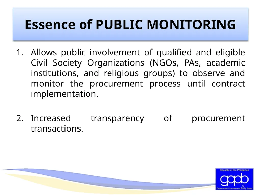 GENERAL PROVISIONS OF RA 9184 AND ITS REVISED IRR - slide 36 of 79