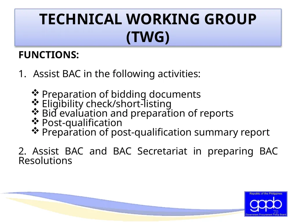 GENERAL PROVISIONS OF RA 9184 AND ITS REVISED IRR - slide 69 of 79