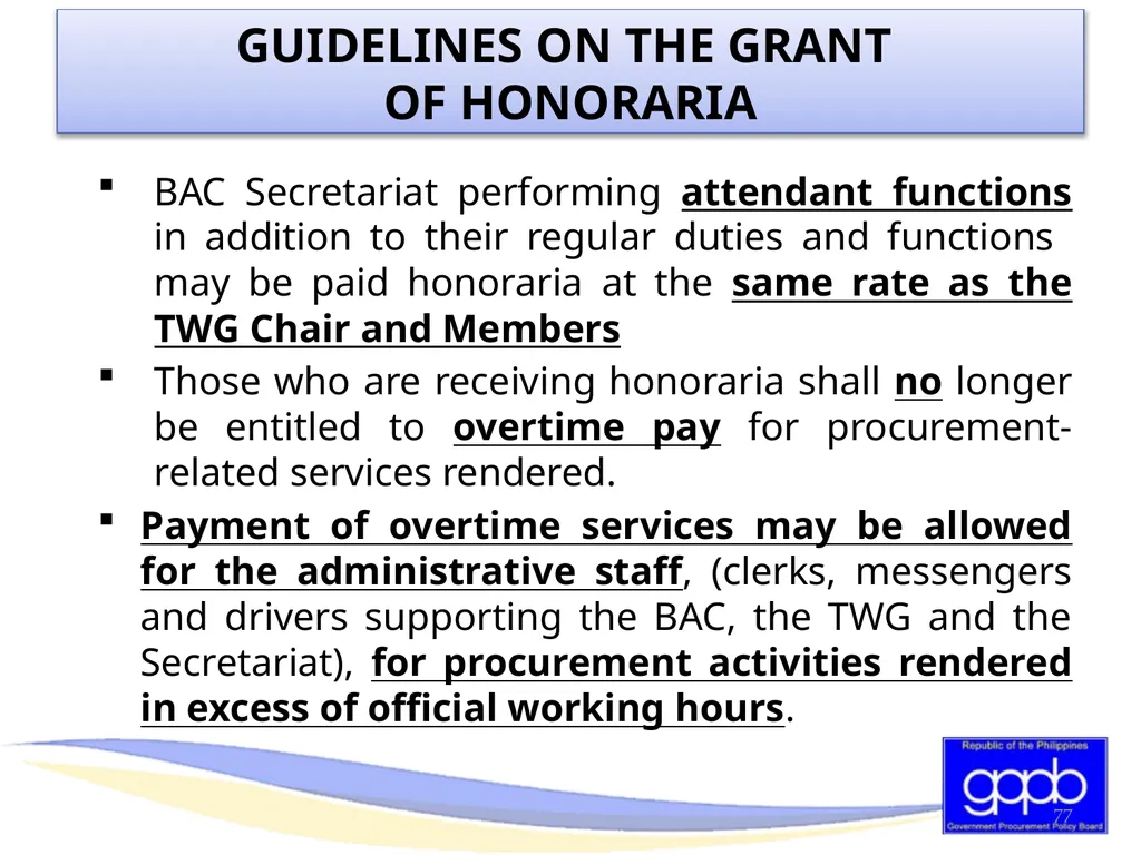 GENERAL PROVISIONS OF RA 9184 AND ITS REVISED IRR - slide 76 of 79