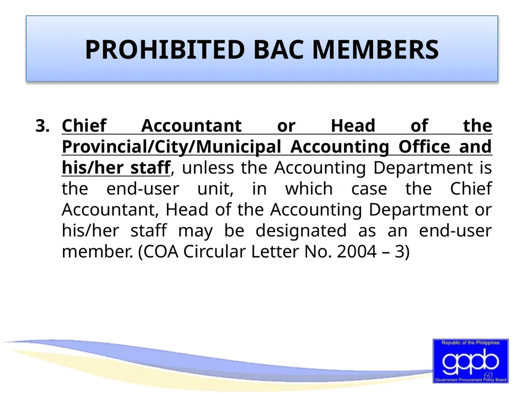 GENERAL PROVISIONS OF RA 9184 AND ITS REVISED IRR - slide 59 of 79