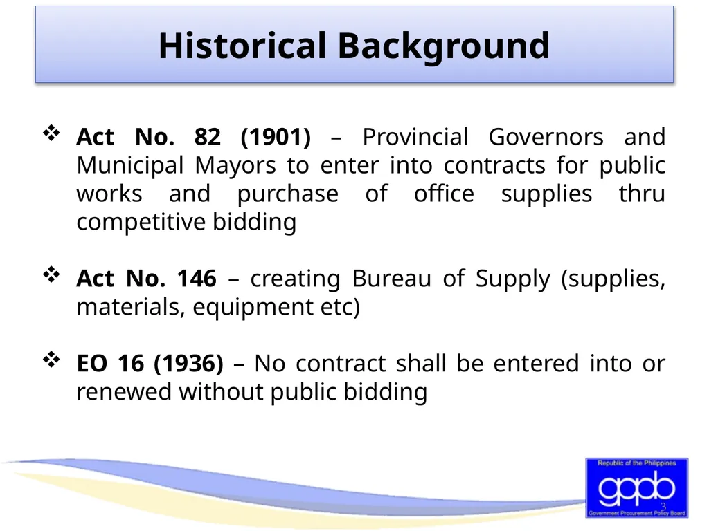 GENERAL PROVISIONS OF RA 9184 AND ITS REVISED IRR - slide 3 of 79