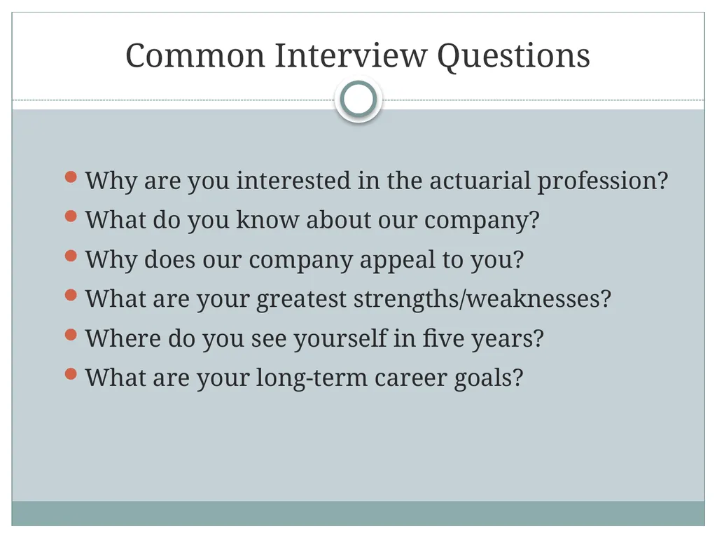 Securing Your First Actuarial Position - slide 21 of 31