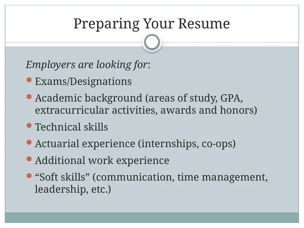 Securing Your First Actuarial Position - slide 7 of 31
