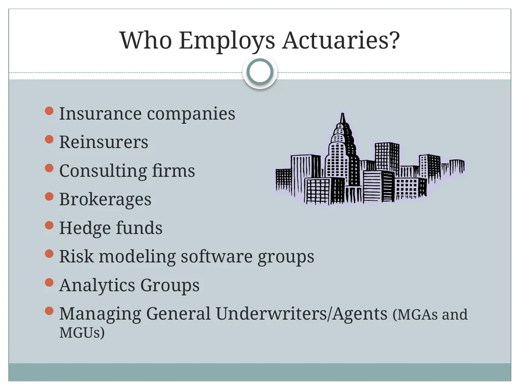 Securing Your First Actuarial Position - slide 5 of 31