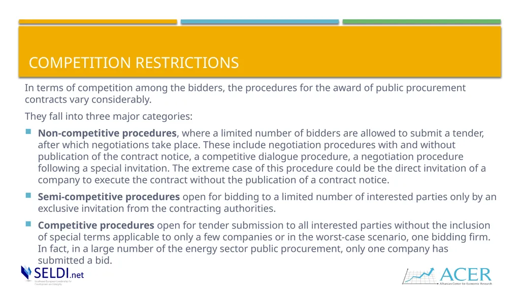 Public procurement and challenges in the energy - slide 6 of 16