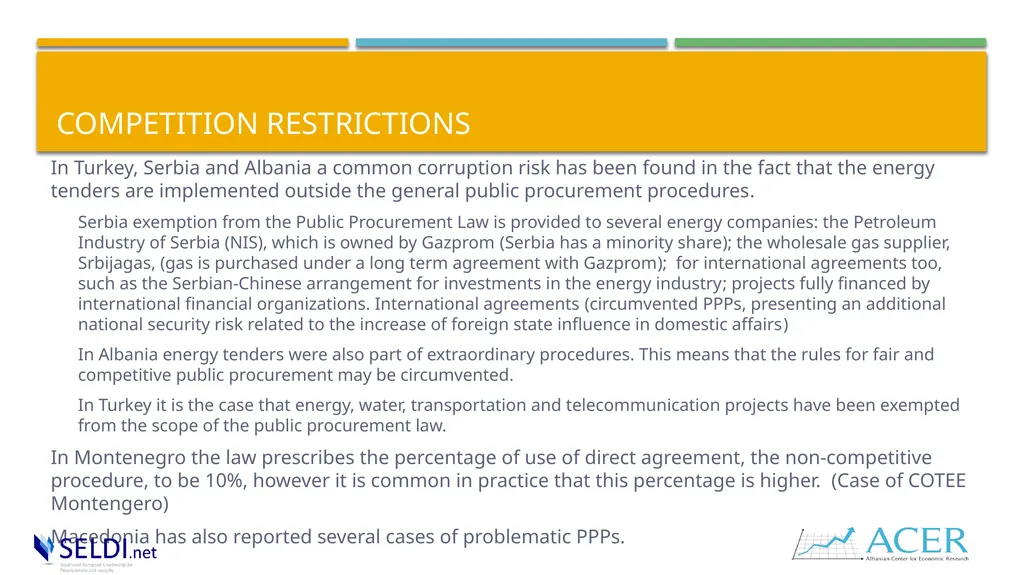 Public procurement and challenges in the energy - slide 7 of 16