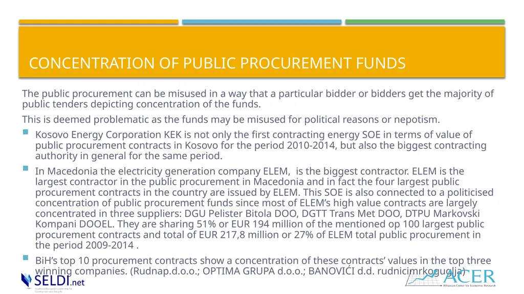 Public procurement and challenges in the energy - slide 13 of 16