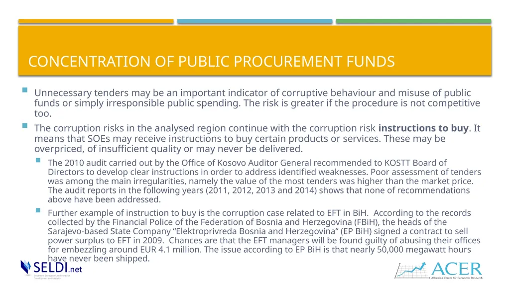 Public procurement and challenges in the energy - slide 15 of 16