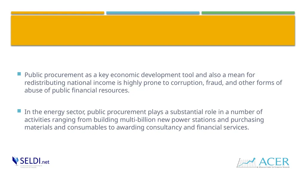 Public procurement and challenges in the energy - slide 3 of 16