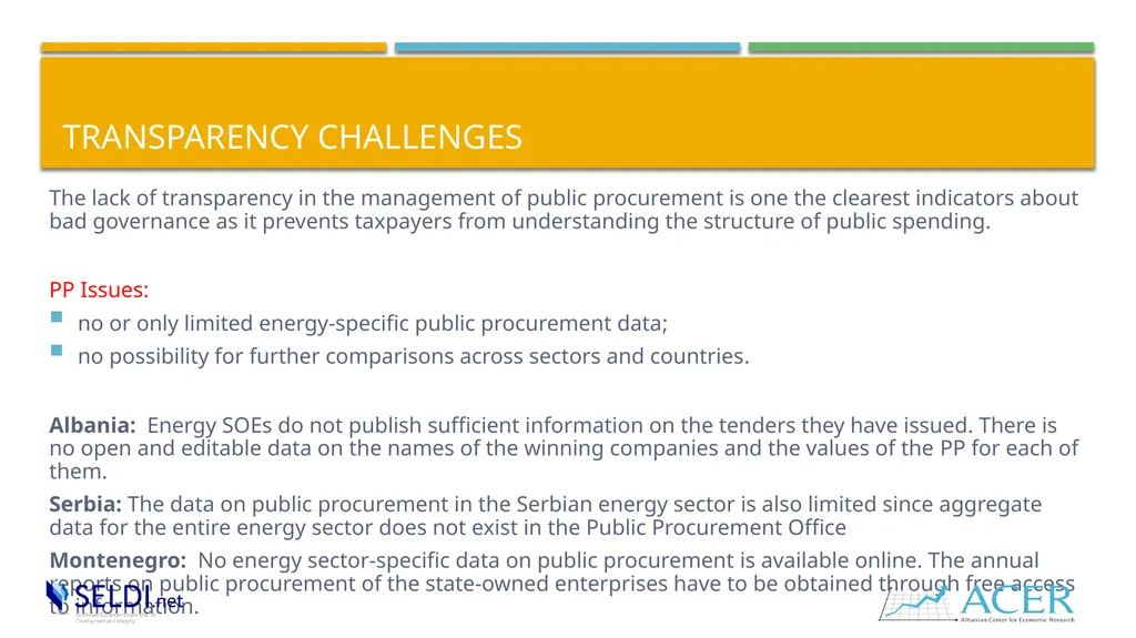 Public procurement and challenges in the energy - slide 4 of 16
