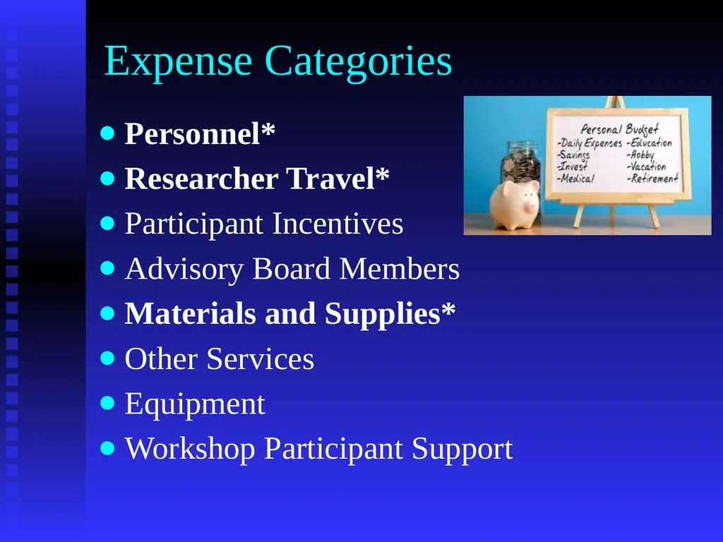 1 Constructing Budgets for Funding Opportunities - slide 3 of 12