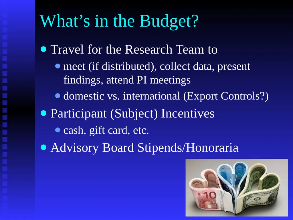 1 Constructing Budgets for Funding Opportunities - slide 7 of 12