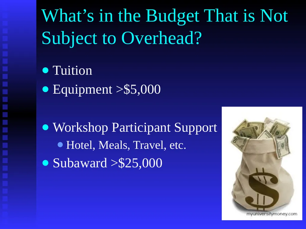 1 Constructing Budgets for Funding Opportunities - slide 11 of 12