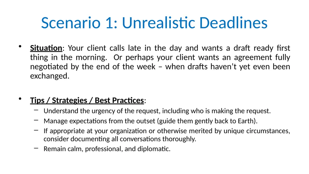 In-House View: How to be Reasonable When Your - slide 5 of 13