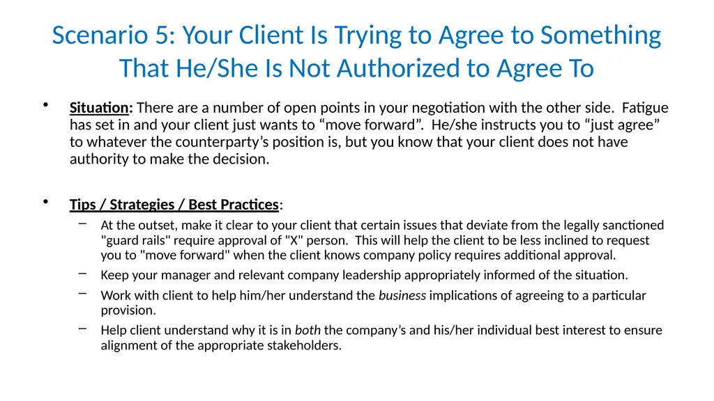 In-House View: How to be Reasonable When Your - slide 9 of 13