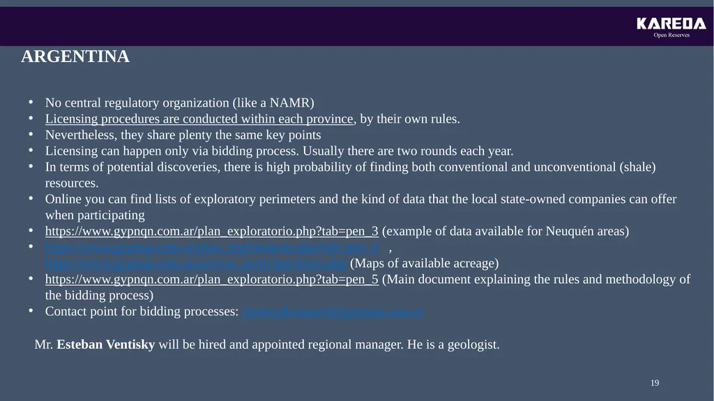 KAREDA INTERNATIONAL OIL&GAS EXPLORATION PROJECT - slide 19 of 20