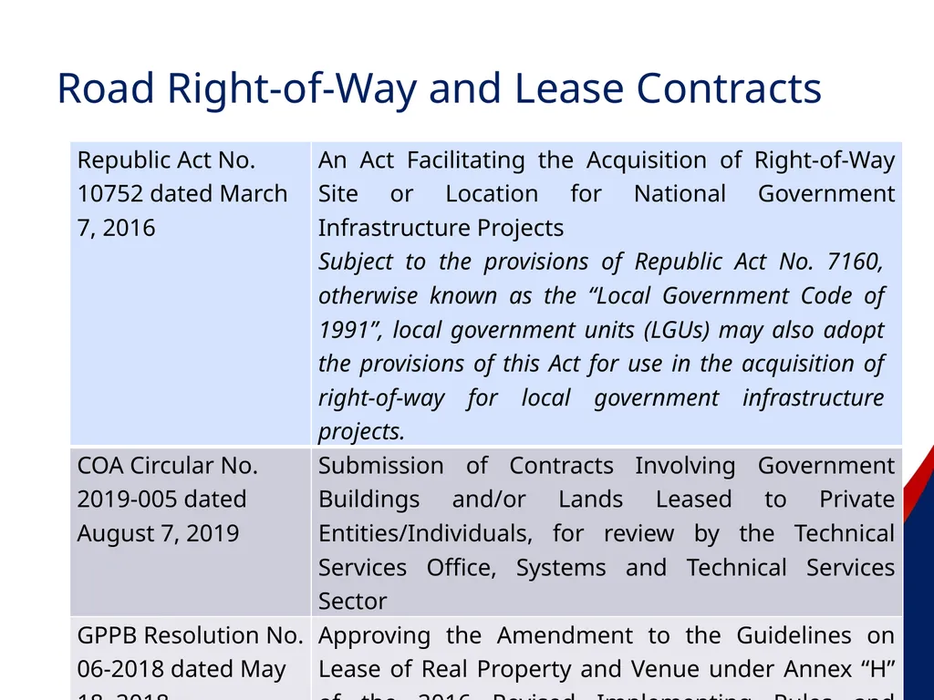 COA Circular No. 2012-003 October 29, 2012 - slide 51 of 53