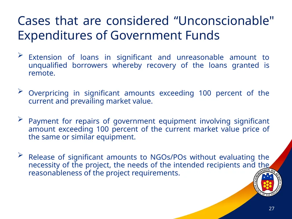 COA Circular No. 2012-003 October 29, 2012 - slide 27 of 53