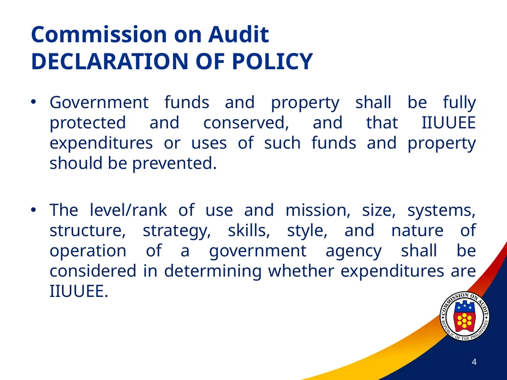 COA Circular No. 2012-003 October 29, 2012 - slide 4 of 53