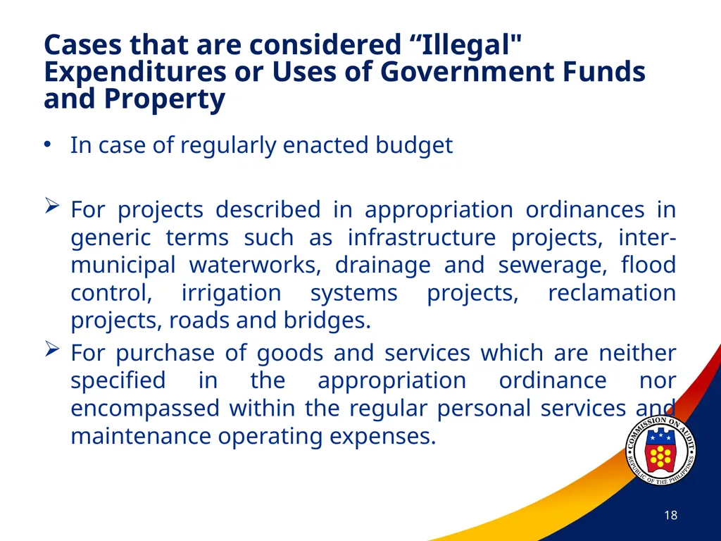 COA Circular No. 2012-003 October 29, 2012 - slide 18 of 53