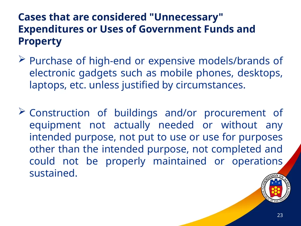 COA Circular No. 2012-003 October 29, 2012 - slide 23 of 53