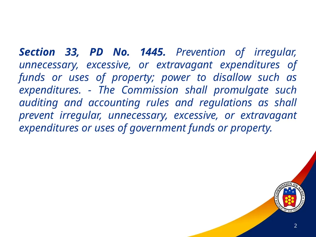COA Circular No. 2012-003 October 29, 2012 - slide 2 of 53