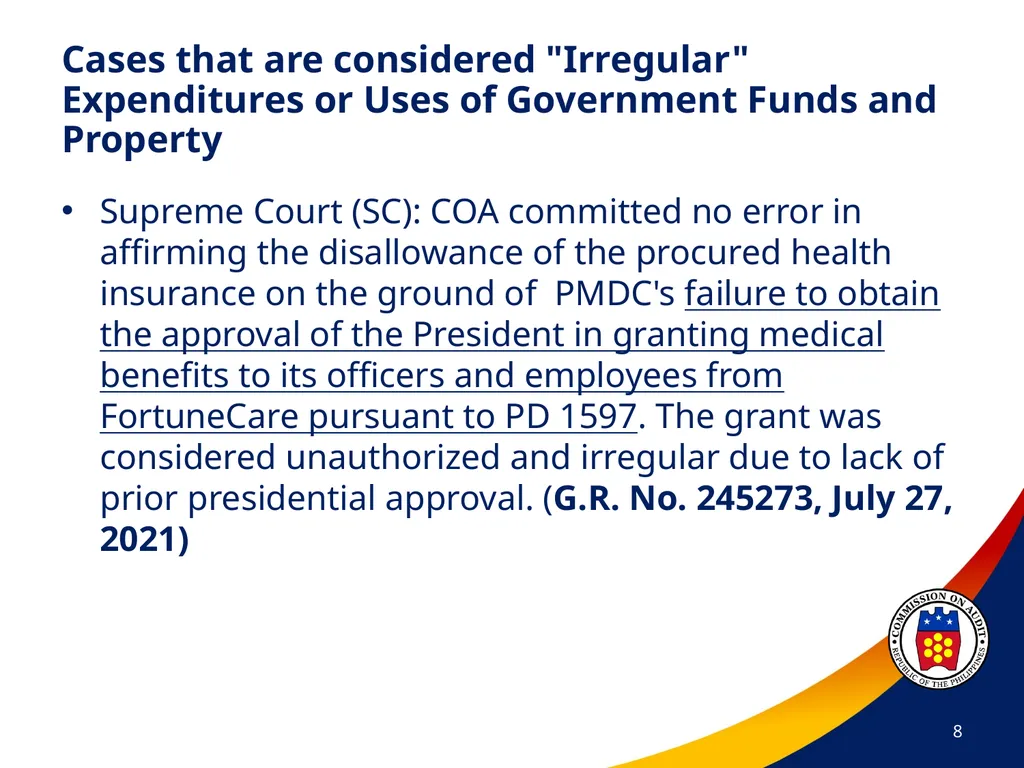 COA Circular No. 2012-003 October 29, 2012 - slide 8 of 53