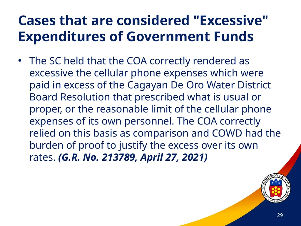 COA Circular No. 2012-003 October 29, 2012 - slide 29 of 53