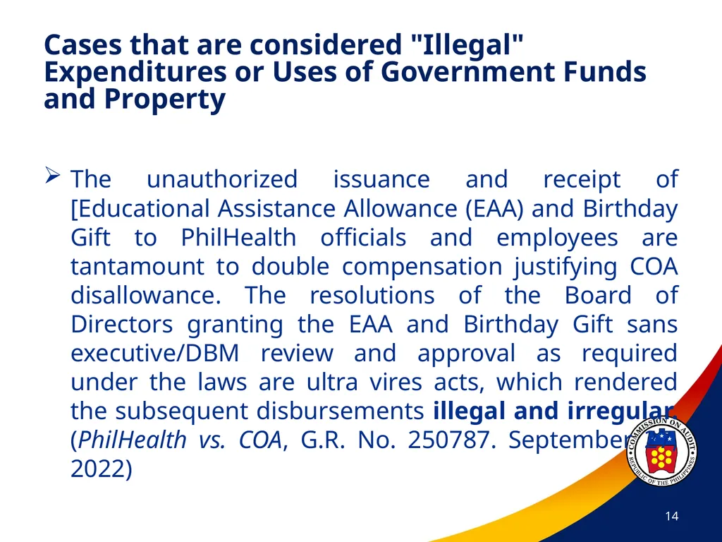 COA Circular No. 2012-003 October 29, 2012 - slide 14 of 53