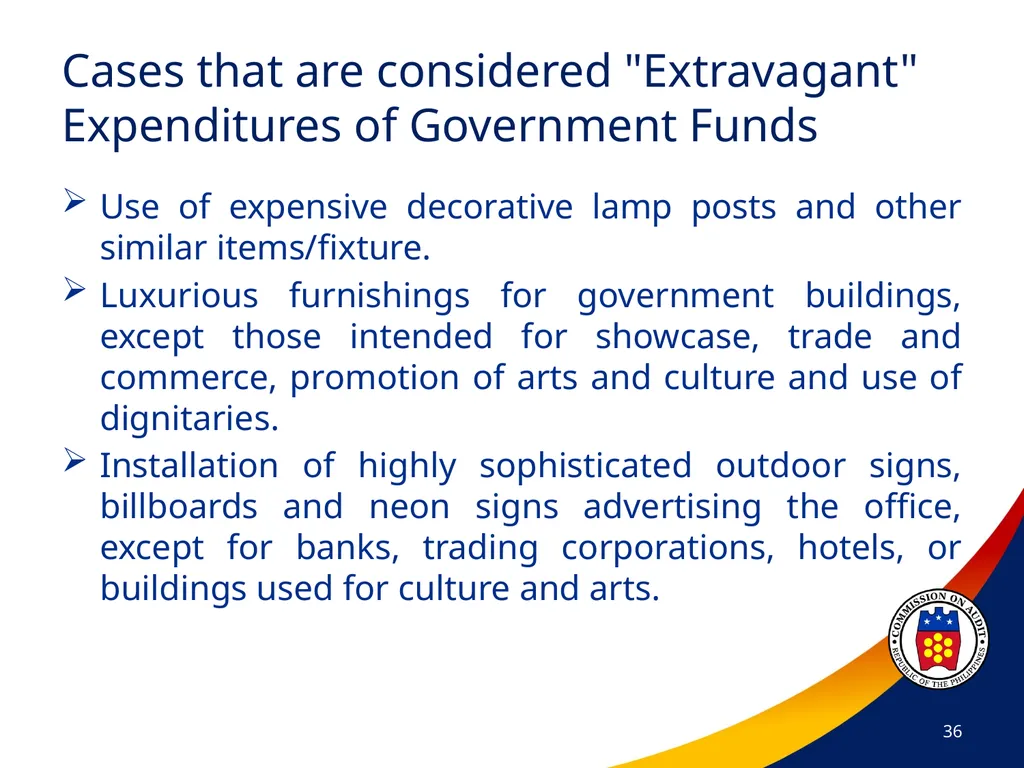 COA Circular No. 2012-003 October 29, 2012 - slide 36 of 53