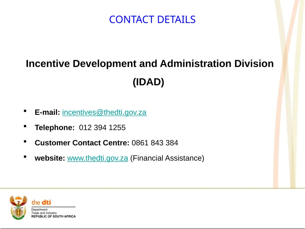 LATEST DEVELOPMENTS ON INCENTIVES Mark Alard - slide 27 of 28