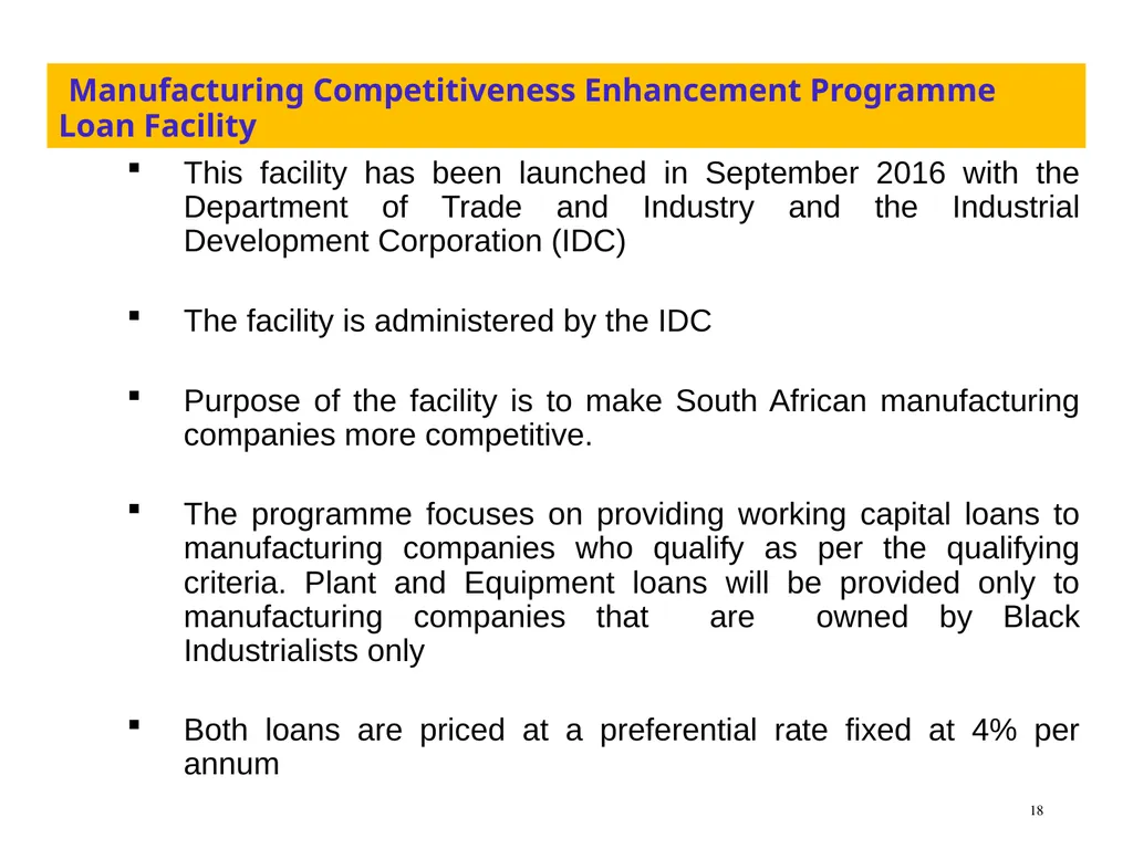 LATEST DEVELOPMENTS ON INCENTIVES Mark Alard - slide 18 of 28