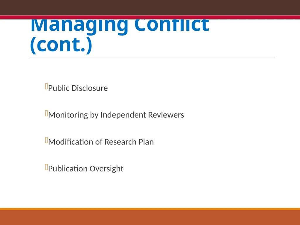 EXPORT CONTROLS OVERVIEW & CONFLICTS OF INTEREST: - slide 38 of 49